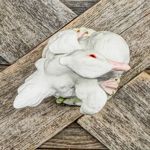 Vintage Cybis Porcelain Bisque Duckling “Baby Brother” Figurine, Mid-Century - Picture 9 of 10